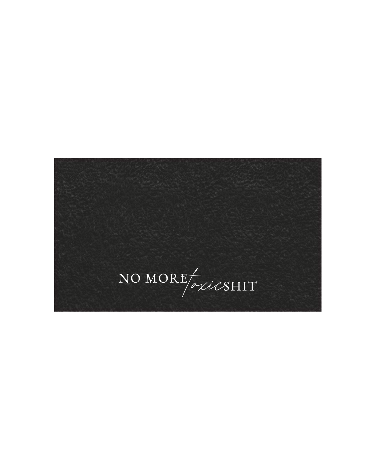 The Gym Towel - Black - Miss Lymph - No Toxic Shit - White