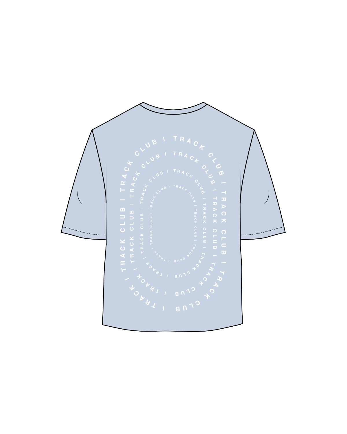 The Womens Oversized Tee - Powder - LJTC - Center Chest / Back - Full Color
