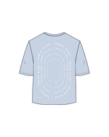 The Womens Oversized Tee - Powder - LJTC - Center Chest / Back - Full Color