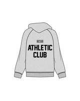 The Mens Zip Hoodie - Heather - Activ8 - Left Chest / Back - Black