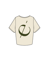 The Crop Tee - Butter - Eleve Fitness - Center / Back - Olive