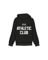 The Mens Zip Hoodie - Black - Activ8 - Left Chest / Back - White