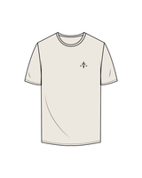 The Mens Tee - Off White - Armonia - Left Chest / Back - Black