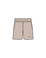 The Mens Sweat Short - Bone - Activ8 - Left Thigh - Bone
