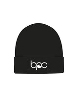 The Beanie - Black - Baxter Pacific - Center Fold - Embroidered - White