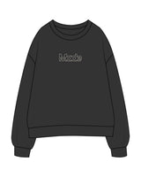 The Mens Crewneck - Washed Black - M.B.Lagree - Center Chest - Cream White - Back Center - Printed - Full Color