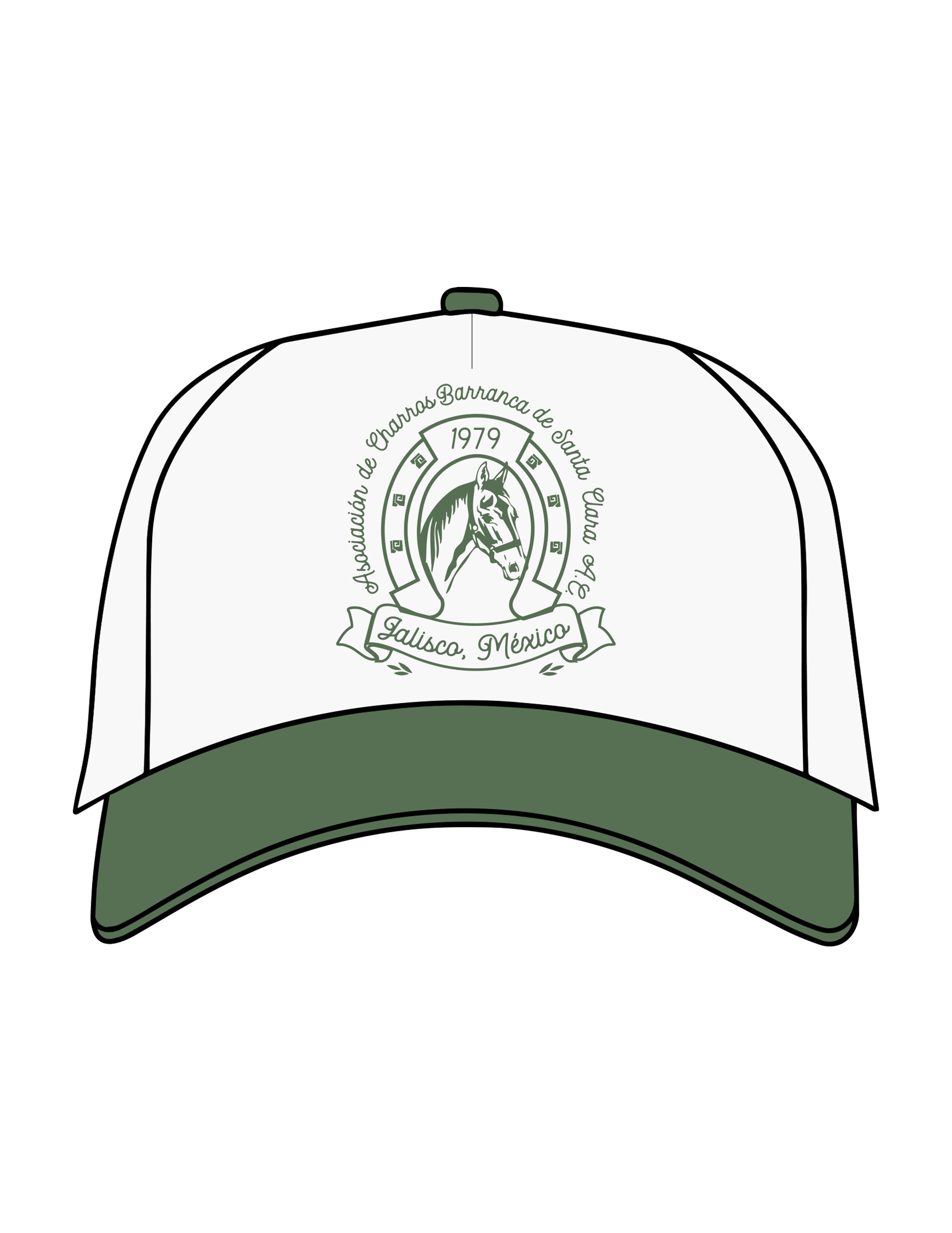 The Canvas Cap - Natural / Forest - VCC - Center Crown & Back Panel - Embroidered - Forest