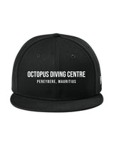 The New Era Snapback - Black - Octopus Diving Centre - Center Crown Stacked - Embroidered - Full Color