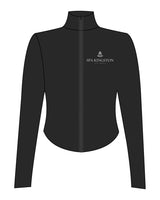 The 3/4 Crop Zip Jacket - Black - Spa Kingston - Left Chest "EST2011" - Printed - White
