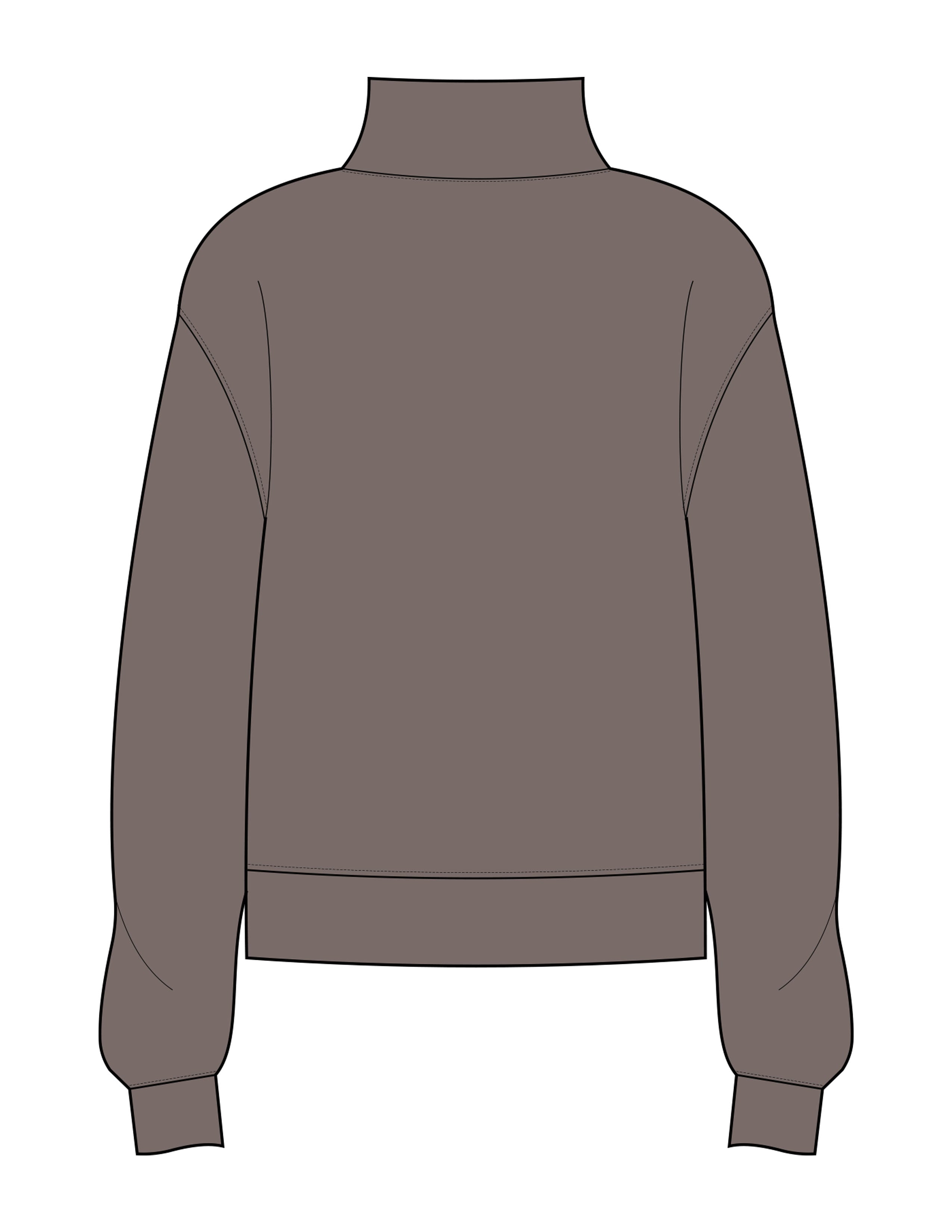 The Womens 1/4 Zip - Washed Gray - Tower Design Studio - Left Chest - Embroidered - Off White