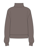 The Mens 1/4 Zip - Washed Gray - Tower Design Studio - Left Chest - Embroidered - Off White