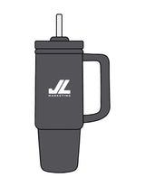 The Tumbler Cup - Slate - JL Marketing - Center Body Stacked - Printed - White