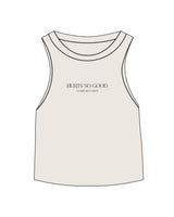 The Micro Rib Racer Crop - Natural - Core Reform - Center Chest - Eggplant