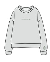The Midweight Unisex Crewneck - Washed Sage - Cuore Pilates Studio - Center Chest & Left Wrist - Back Stacked - Printed - Cuore Green