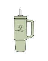 The Tumbler Cup - Pistachio - Lucky Penny - Center - Printed - Green