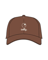 The Dad Hat - Brown - Salty Cookie - Center Crown - Embroidered - Off White