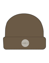 The Cable Knit Beanie - Walnut - Lagree Fit Studio - Center Brim - EMB - Full Color