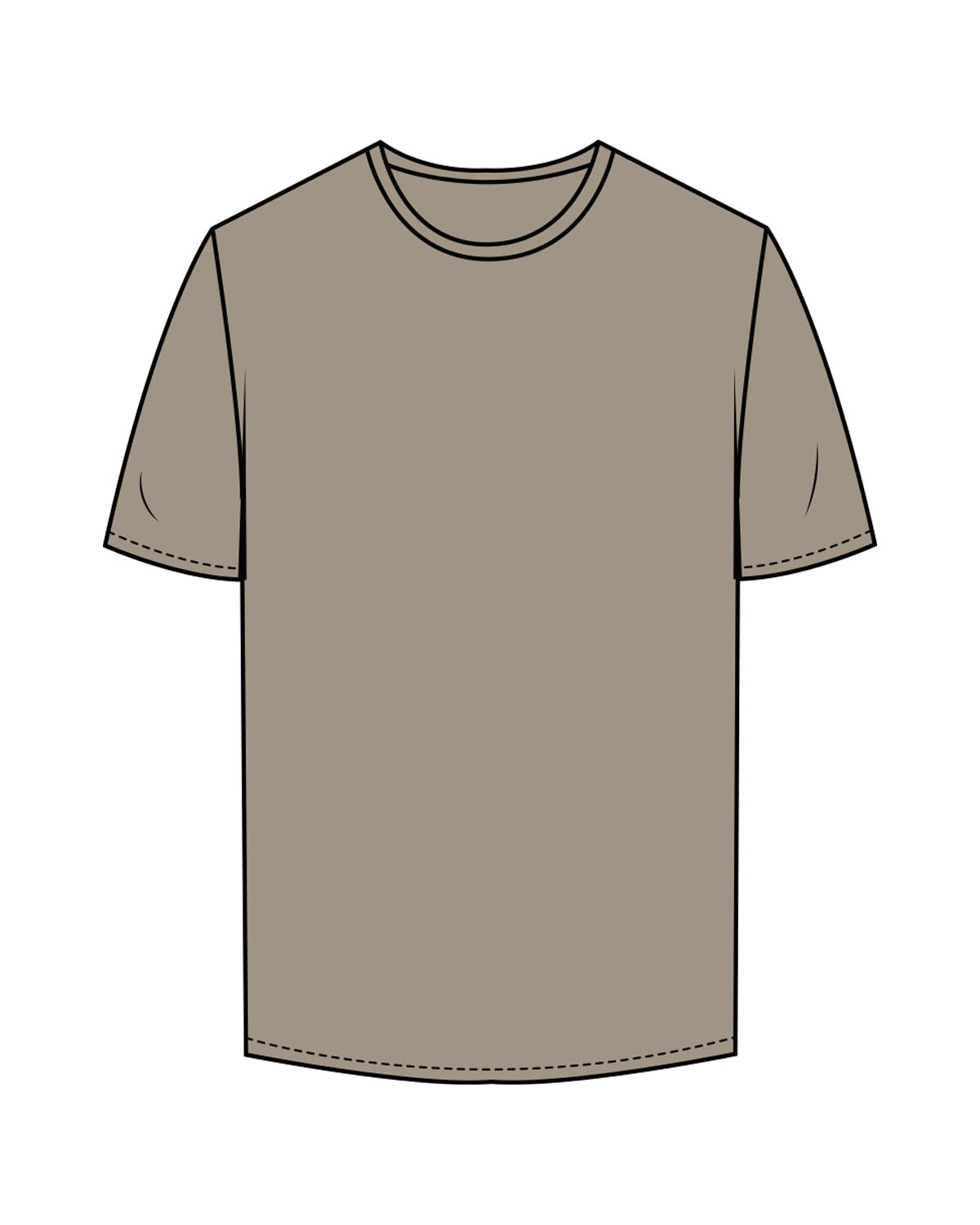 The Mens Tee - Eucalyptus - Sultivate - Left Chest & Back Stacked - Printed - White