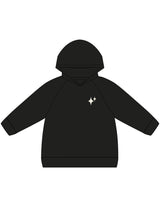 The Kids Zip Hoodie - Black - New Mom School - Left Chest & Back Stacked - Printed - White