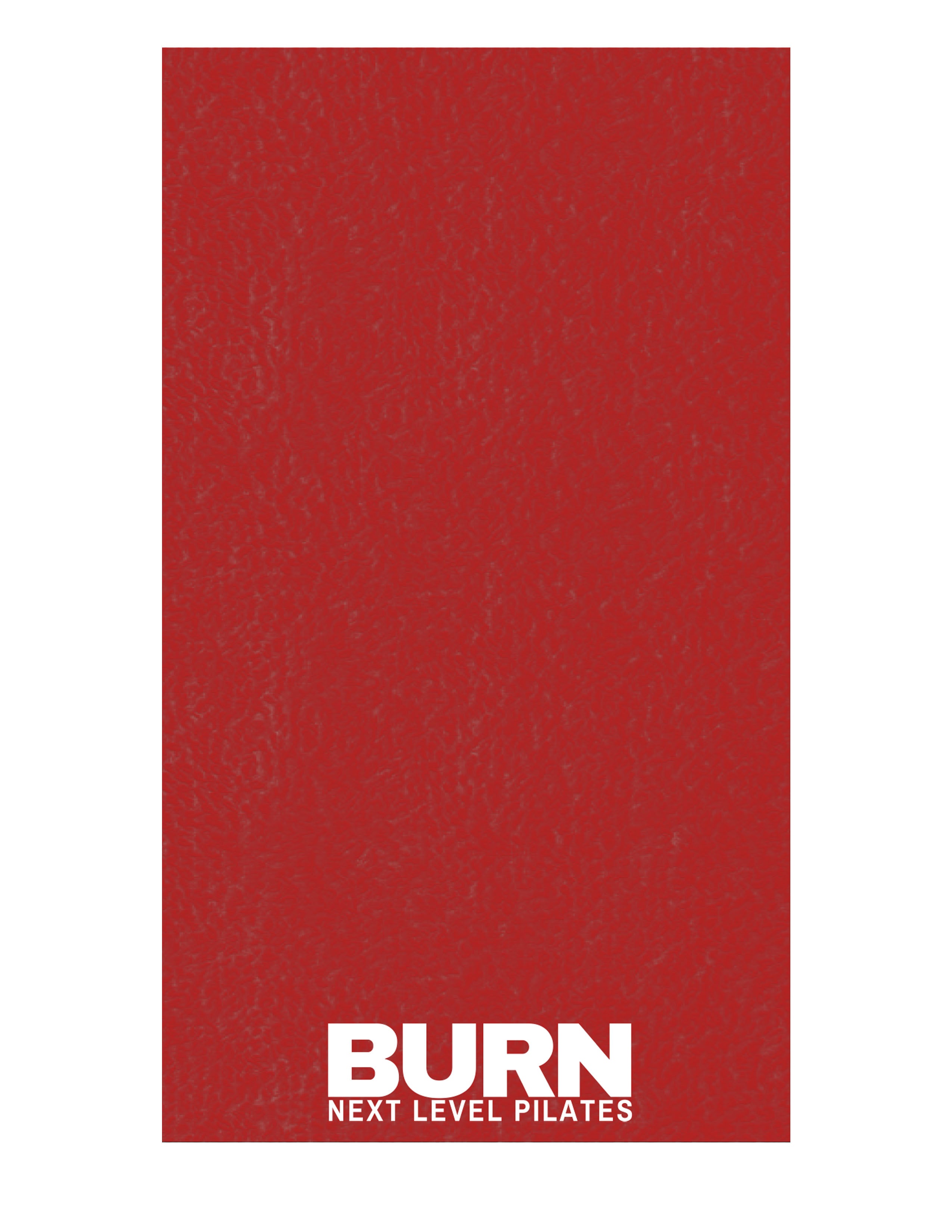 The Gym Towel - Red - Burn Next Level - Front Bottom Stacked - Embroidered - White - The Gym Towel Bag - Black - Center Body - White