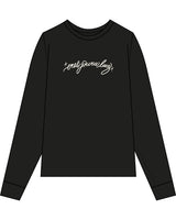 The Mens Heavyweight Long Sleeve - Black - Studio Luz - Center Chest - Full Back - Printed - Off White