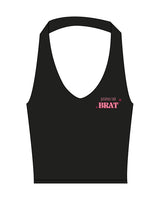 The Halter Tank - Black - Bri's - Left Chest - Printed - Full Color
