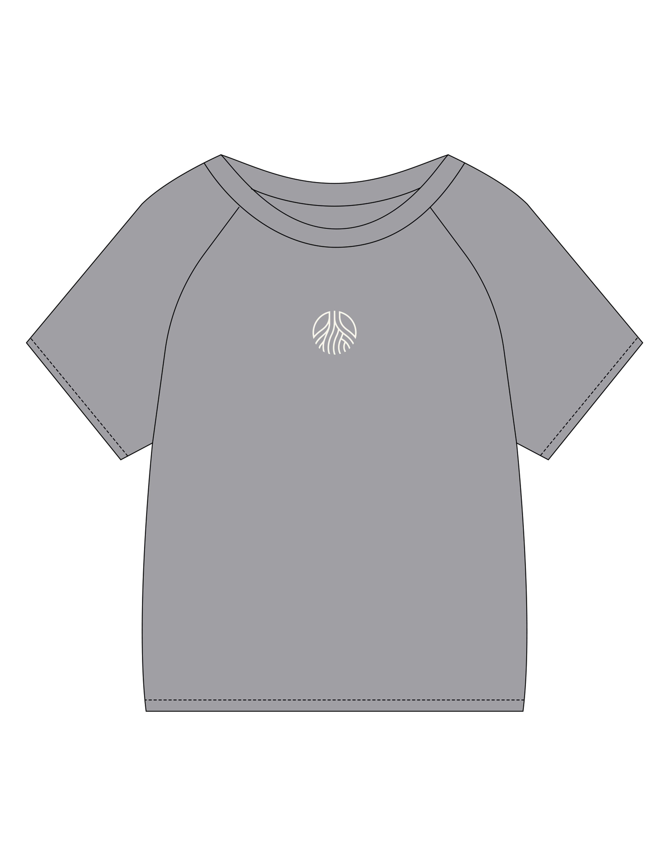The Kids Tee - Heather - Sultivate - Center Chest Icon - Printed - Off White