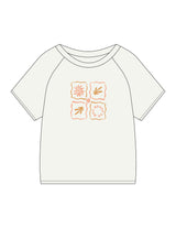 The Kids Heavyweight Tee - Washed Bone - Bali Beach Co - Chest Image - Printed - Full Color