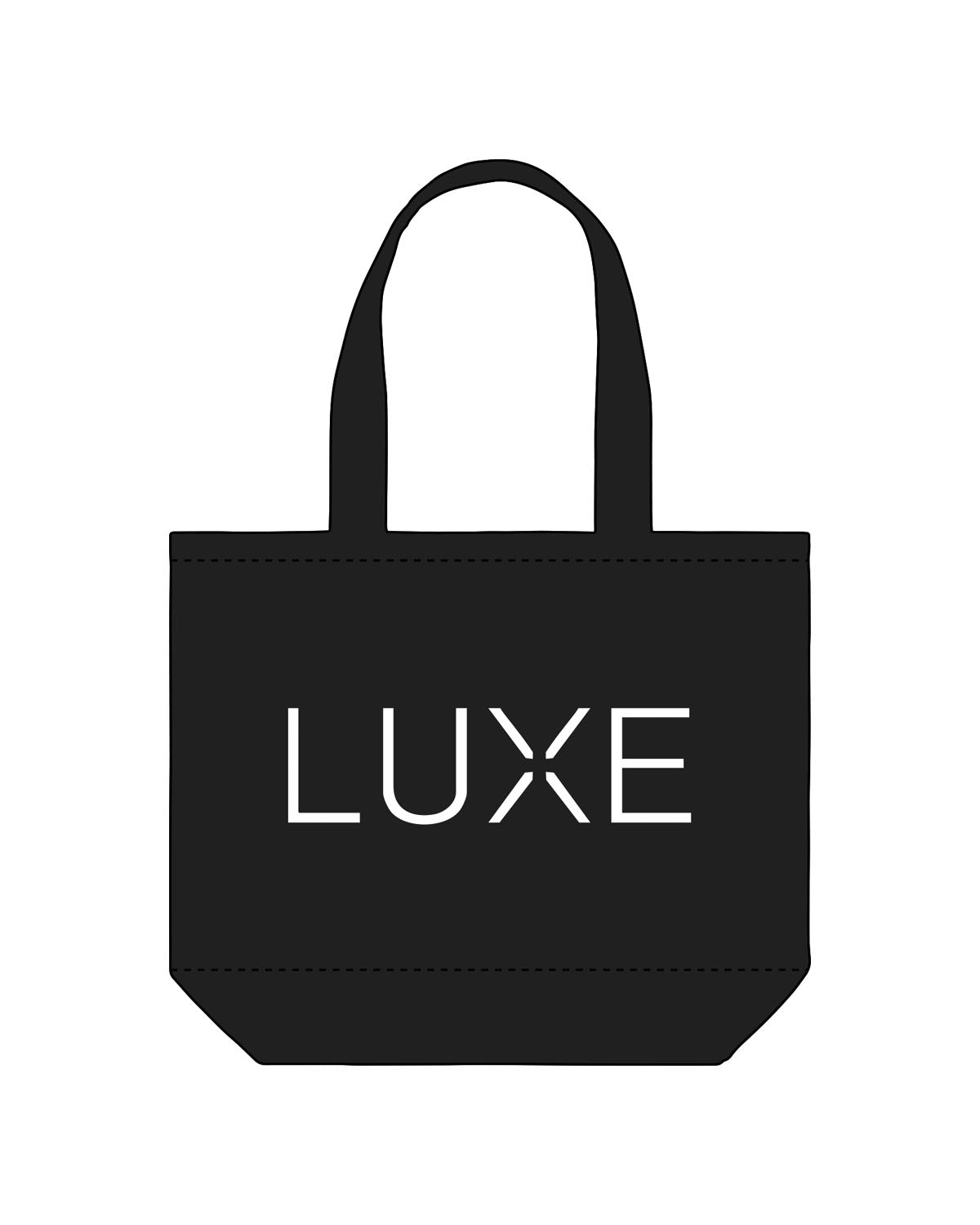 The Tote Bag - Black - Lagree Luxe - Center Body - Printed - White