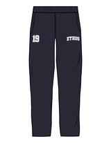 The Straight Leg Sweatpant - Ink Blue - ETHOS Q3 PHOTOSHOOT - Left & Right Leg - Printed - White
