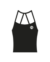 The Womens Sporty Tank - Black - Krista- Left Chest - Back - "Coach" - Printed - Full Color