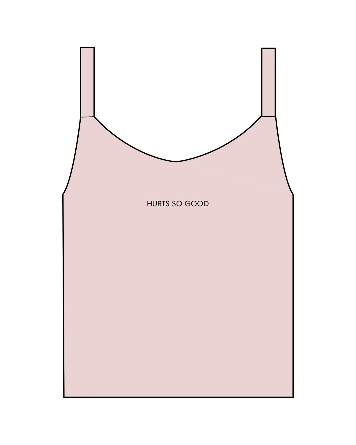 The Micro Rib Strappy Crop Tank - Pink - Core Reform - Center Chest - Top Back - Embroidered - Black