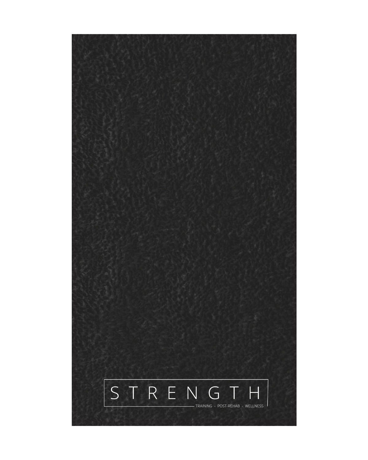 The Gym Towel - Black - Strength Monterey - Bottom Body - White - The Gym Towel Bag - Black - Center Body - White
