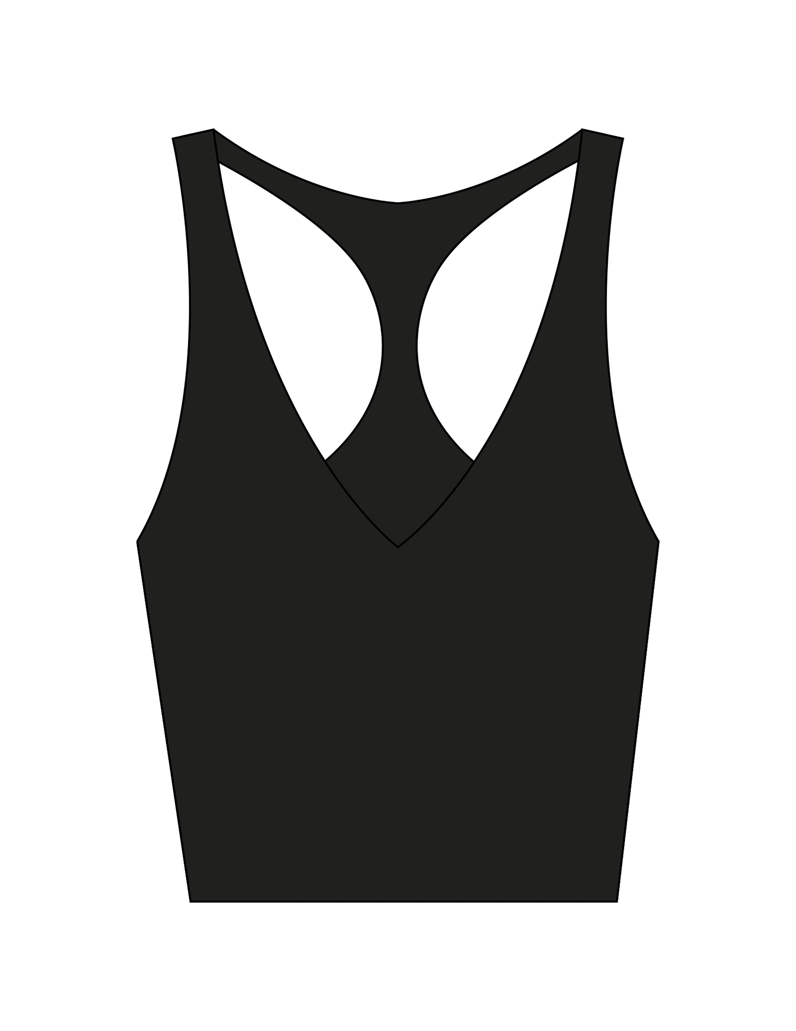 The Racer Tank - Black - F45 West Park - Center Back Stacked - Printed - White