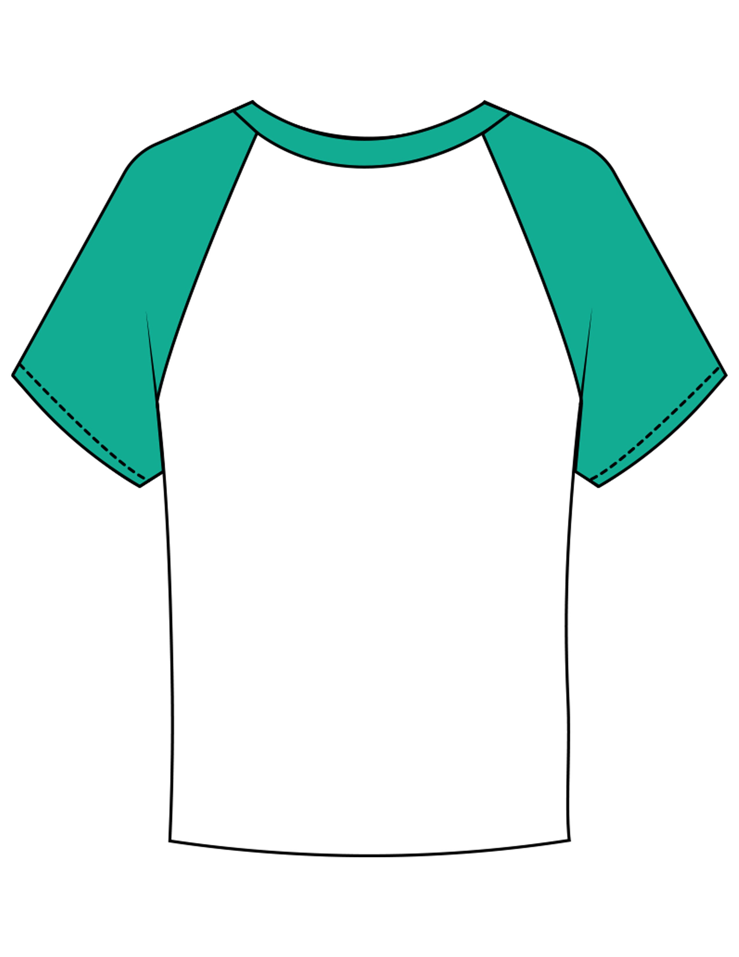 The Micro Rib Baby Tee - White / Apple - Marty's Matcha - Center Chest Round - Printed - Black