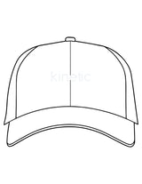 The Dad Hat - White - Kinetic Pilates - Center Crown - Embroidered - Oatmilk