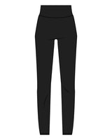 The Basic Legging - Black - The Oak Method - Center Back - White Printed