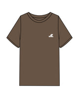 The Mens Heavyweight Tee - Walnut - JL Marketing - Left Chest & Back Image - Printed - White