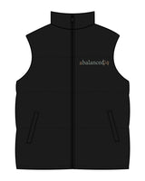 The Mens Puffer Vest - Black - Balanced Self - Left Chest & Back Neckline - Printed - Full Color