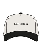 The Canvas Cap - Natural / Black - Bare Pilates - Center Crown - Printed - Black