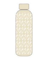 The Water Bottle - Cream - Pure Movement LARK - Full Body Logo - Printed - Full Color