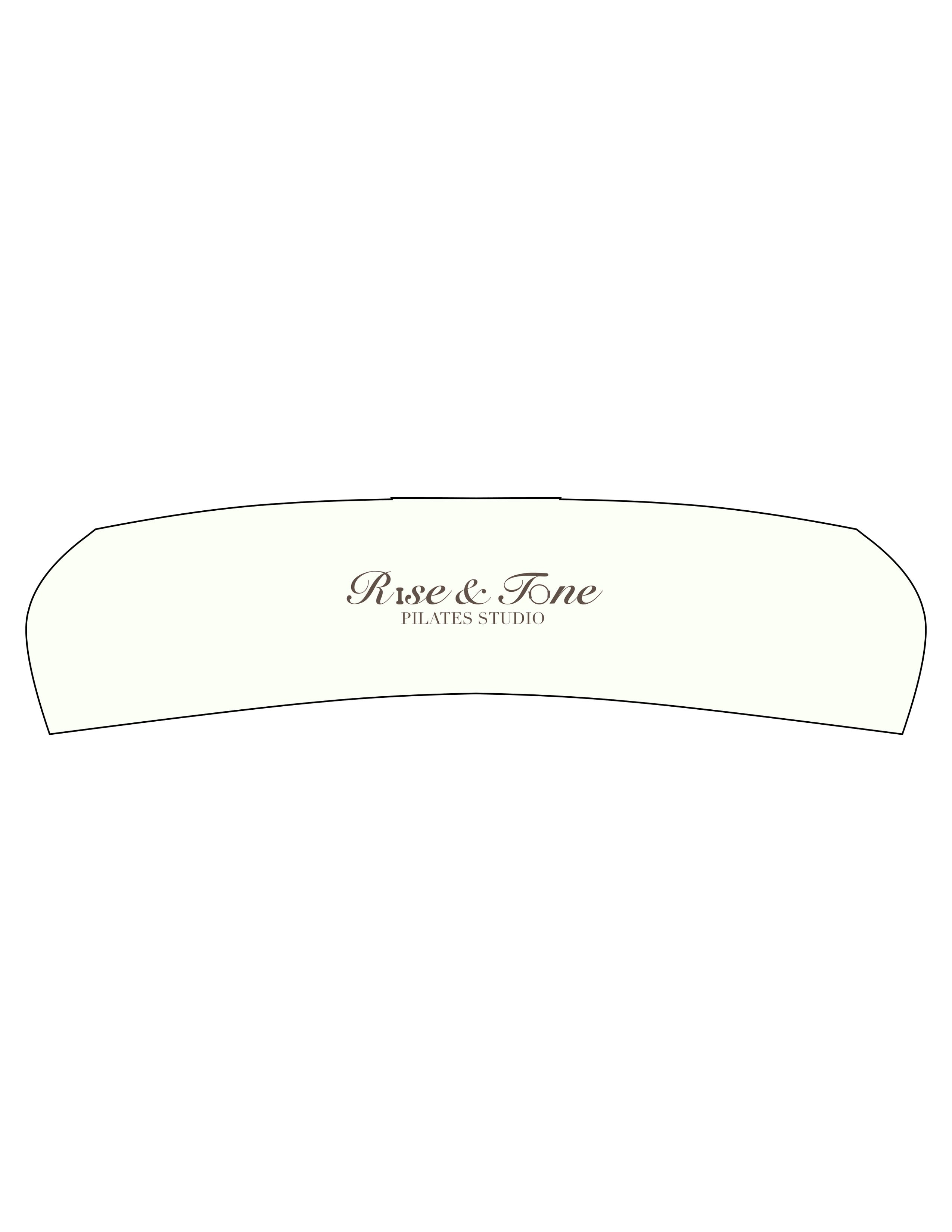 The Headband - Milk - Rise and Tone - Center Brim Stacked - Printed - Brown