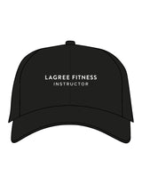 The Dad Hat - Black - Lagree Fit Expo 2026 Instructor - Center Crown Stacked - Embroidered - White