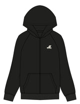 The Mens Zip Hoodie - Black - JL Marketing - Left Chest - Printed - Off White