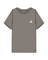 The Mens Heavyweight Tee - Washed Gray - JL Marketing - Left Chest & Back Image - Printed - White