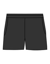 The Womens Sweat Shorts - Black - Stowe Sweets - Back Pocket - Printed - Full Color