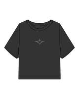 The Kids Tee - Black - FadeFarm - Center Chest & Back Round - Printed - Off White