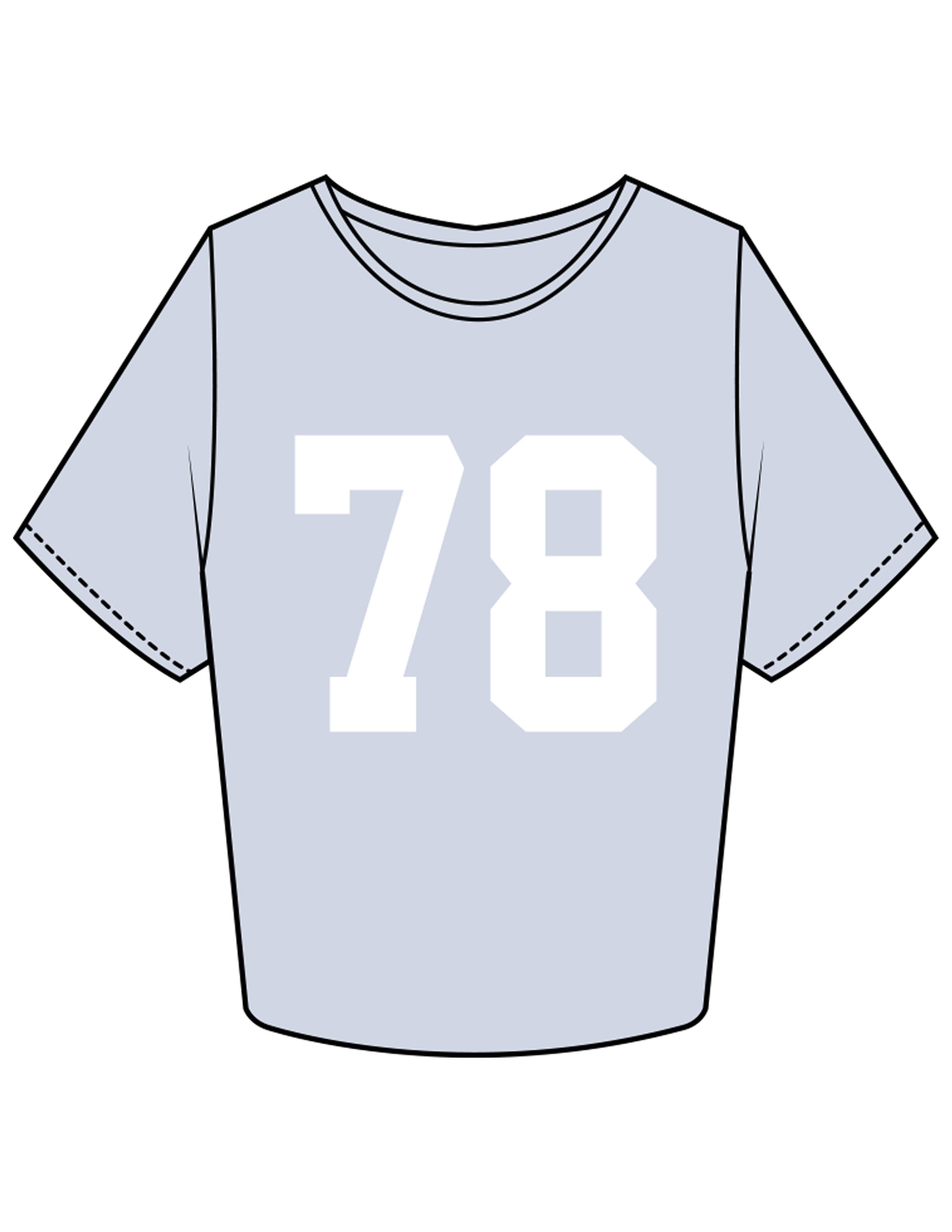 The Crop Tee - Powder - Studio 78 - Center Chest & Back Neckline - Printed - White