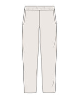 The Mens Straight Leg Sweatpants - Bone - Pulse Lagree Fitness - Back Pocket - Printed - Red Orange