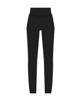 The Basic Legging - Black - Move Madly - Center Back - Printed - White